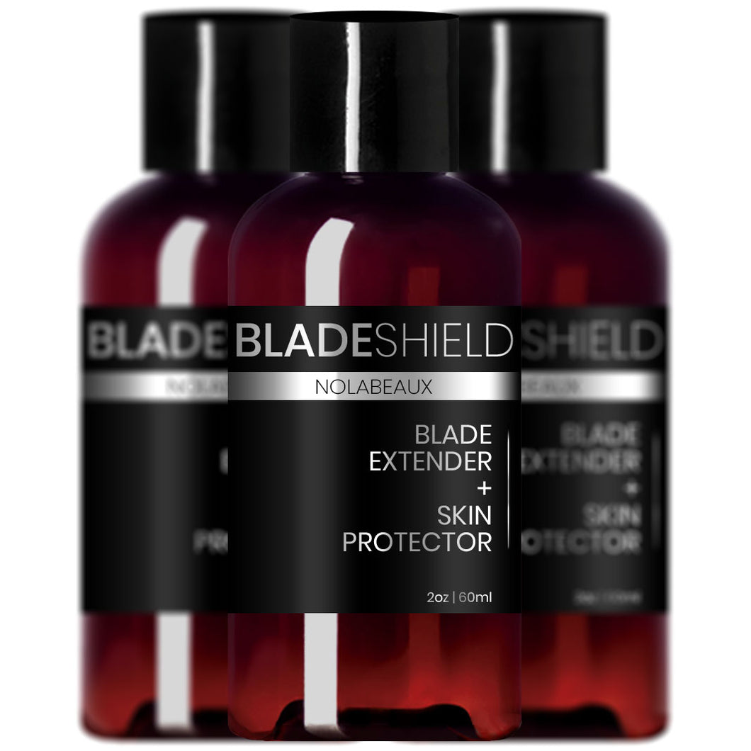 3 Bottles of BladeShield All Natural Shaving Oil